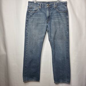 Y2K Levis 569 Mens Loose Straight Fit Jeans 38x32 Light Wash 5 Pockets Wide Leg